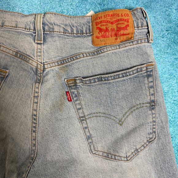 Levi’s 541 Men’s Jeans – Size 31x30 (Fits 32x27) Blue Straight Fit Stretch Denim - Picture 15 of 16